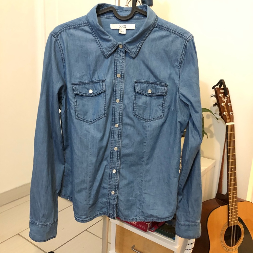 XXI Tops | Jean blouse